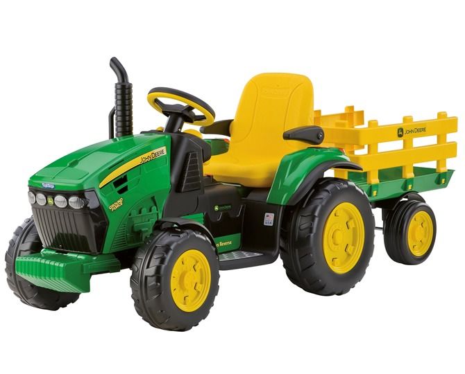 Детский электромобиль трактор с прицепом PEG-PEREGO John Deere Ground Force Детский электромобиль трактор с прицепом PEG-PEREGO John Deere Ground Force